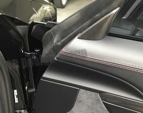  Porsche 981 carbon Spiegel Dreiecke Abdeckung Interieur Seitenspiegel Verkleidung