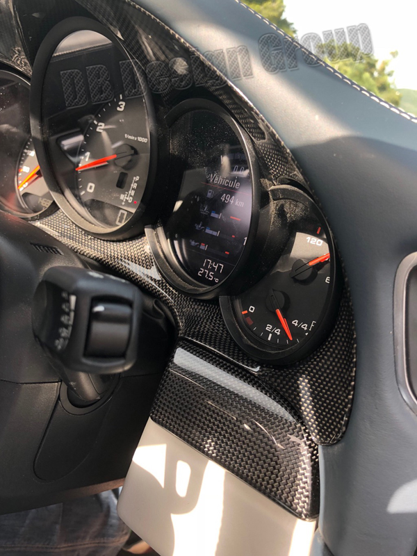  Porsche 991 carbon Cockpit Abdeckung Tacho Verkleidung Kombiinstrument Blende Rahmen
