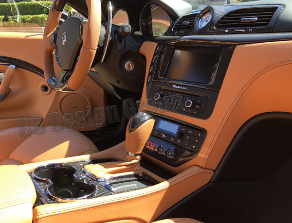Maserati GranTurismo Carbon middle console trim center console cover shifter surround cupholder
