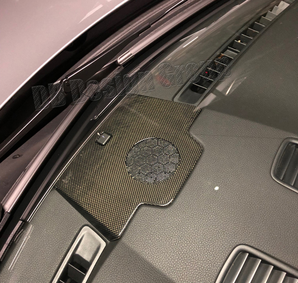  Porsche 981 Carbon Abdeckung Armaturenbrett Blende Lautsprecher Gitter Sensor Verkleidung Instrumententräger Carbonteile