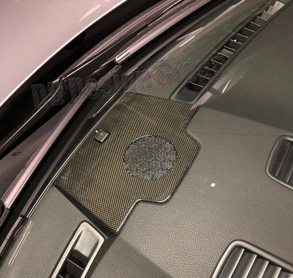 Porsche 981 Carbon Abdeckung Armaturenbrett Blende Lautsprecher Gitter Sensor Verkleidung Instrumententräger Carbonteile