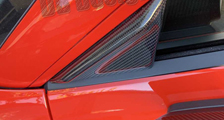 Audi R8 4S carbon side mirror triangle anti wind buffeting trim mirror window exterior carbon parts 