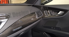  Audi A7 4G carbon dash trim lining door panel interior linings carbon parts