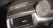  Audi A7 4G carbon dash trim lining dashboard strip interior linings carbon parts 
