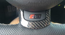  Audi R8 42 carbon steering wheel trim arm airbag surround cover interior carbon parts 