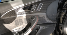  Audi A7 4G RS7 S7 carbon door trim lining door panel insert door pull handle carbon parts 