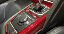  Audi R8 4S Carbon Wählhebel Griff Schaltknauf Blende Dekor Konsole Interieur Carbonteile 