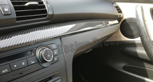  BMW 1er E81 E82 E87 E88 M1 Carbon Dekor Leiste Armaturenbrett Blende Interieur Carbonteile 