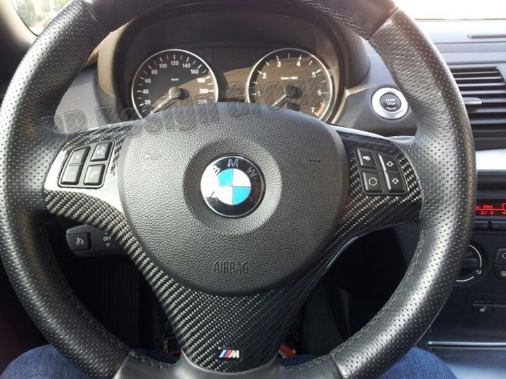 Autotecknic Trockencarbon Innentürgriff-Verkleidung für BMW 1er