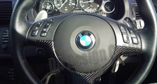 BMW X5 E53 Carbon Lenkrad Spange Airbag Blende Multifunktion Tasten Carbonteile 