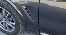  BMW M40i X3 G01 X3M F97 Carbon Kotflügel Blende Lamelle Luftauslass Dekor Exterieur Carbonteile 