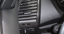  BMW 1er E81 E82 E87 E88 M1 Carbon Seitendüse Blende Luftdüse Verkleidung Ausströmer Armaturenbrett Carbonteile 