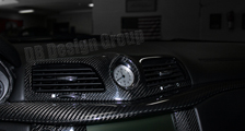  Maserati GranTurismo Carbon Luftdüse Blende Mitteldüse Uhr Zierleiste Dekor Armaturenbrett Carbonteile 