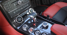  Mercedes Benz SLS AMG carbon center console trim ashtray lid shifter surround cover console carbon parts 