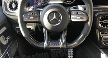  Mercedes Benz W463 G63 AMG carbon steering wheel trim airbag surround performance steering wheel carbon parts 