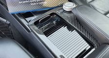  Mercedes Benz W212 E63 AMG carbon center console armrest trim panel cupholder cover carbon parts 