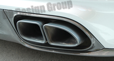  Porsche 991 991.2 turbo 911 Carbon Diffusor Blende Heck Stoßstange Auspuff Endrohr Umrandung Exterieur Carbonteile 