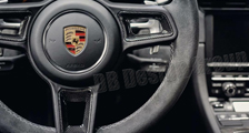  Porsche 981 718 991 911 carbon sport design steering wheel trim arm inserts carbon parts 