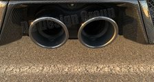  Porsche 991 991.2 GT3 RS 911 Carbon Diffusor Blende Heck Auspuff Endrohr Verkleidung Rahmen Exterieur Weissach Carbonteile 