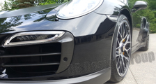  Porsche 991 991.2 turbo 911 Carbon Lufteinlass Streben Front Stoßstange Finnen Parksensor Lamellen Exterieur Carbonteile 