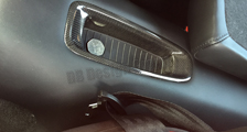  Porsche 991 991.2 911 Carbon Fond Konsole Ablagefach Verkleidung Sitz hinten Carbonteile 