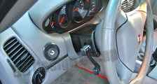  Porsche 986 996 911 Carbon Zündschloss Rosette Blende Schlüssel Lenksäule Verkleidung Carbonteile 