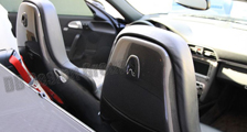  Porsche 987 997 911 Carbon Sitz Schale Blende Sportsitz Lehne Carbonteile 