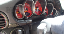  Porsche 997 997.2 911 Carbon cockpit Tacho Blende Instrument Rahmen Zündschloss Rosette Carbonteile 