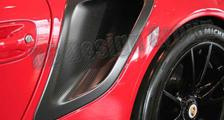 Porsche 997 997.2 turbo 911 Carbon Lufteinlass Blende Kotflügel Motor Lufteinlässe GT2 RS Exterieur Carbonteile 