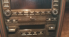  Porsche 987 997 911 Carbon PCM Navigation Blende Klima Bedienteil Schalter Verkleidung Center Ablagefach Carbonteile 
