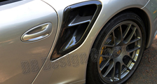  Porsche 997 997.2 turbo GT2 911 Carbon Lufteinlass Kanal Blende Kotflügel Lufteinlässe Exterieur Carbonteile 