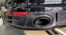  Porsche 911 992 Carrera Carbon Heck Diffusor Sport Auspuff Verkleidung Heck Sport Design Stoßstange Exterieur Carbonteile 