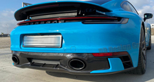  Porsche 911 992 Carrera Carbon Heck Diffusor Sport Auspuff Verkleidung Heck Stoßstange Exterieur Carbonteile 