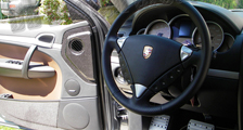  Porsche Cayenne 955 957 carbon side mirror adjustment triangle cover door panel trim carbon parts 