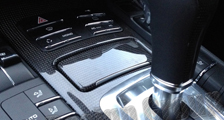  Porsche Cayenne 958 Carbon Konsole Dekor Blende Schaltkulisse Aschenbecher Deckel PDK Wählhebel Mittelkonsole Carbonteile 