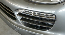  Porsche Cayenne 958 Carbon Lufteinlass Grill Streben Lamellen Blende Frontstoßstange Carbonteile 