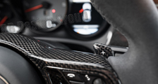  Porsche Macan 95B carbon sport design steering wheel trim arm PDK shift paddles carbon parts 