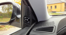 Porsche Cayenne 955 957 carbon side mirror adjustment triangle cover door panel carbon parts 