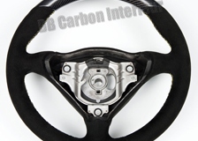  carbon steering wheel Porsche 986 996 911 leather alcantara flat bottom 12 o´clock ring 