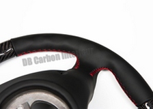  carbon steering wheel Porsche 986 996 911 leather alcantara flat bottom 12 o´clock ring 