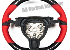  Carbon Lenkrad Porsche 981 991 911 Leder Alcantara abgeflacht 12 Uhr Ring 