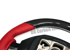  Carbon Lenkrad Porsche 981 991 911 Leder Alcantara abgeflacht 12 Uhr Ring 