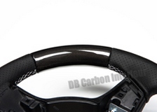  carbon steering wheel Porsche 981 991 911 leather alcantara flat bottom 12 o´clock ring 