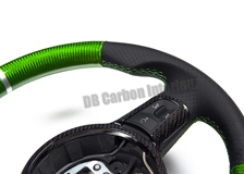  Carbon Lenkrad Audi R8 42 Leder Alcantara abgeflacht 12 Uhr Ring 