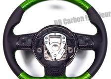  Carbon Lenkrad Audi R8 42 Leder Alcantara abgeflacht 12 Uhr Ring 