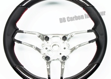  carbon steering wheel Porsche 911 992 leather alcantara flat bottom 12 o´clock ring 