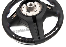  Carbon Lenkrad BMW F80 3er Leder Alcantara abgeflacht 12 Uhr Ring 