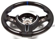 carbon steering wheel BMW F80 3 series leather alcantara flat bottom 12 o´clock ring 