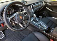  Carbon Lenkrad Porsche 95B Macan Leder Alcantara abgeflacht 12 Uhr Ring 