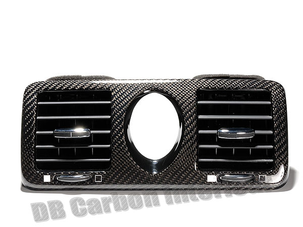 Maserati Quattroporte carbon center vent trim air vent dash clock surround cover dashboard carbon parts